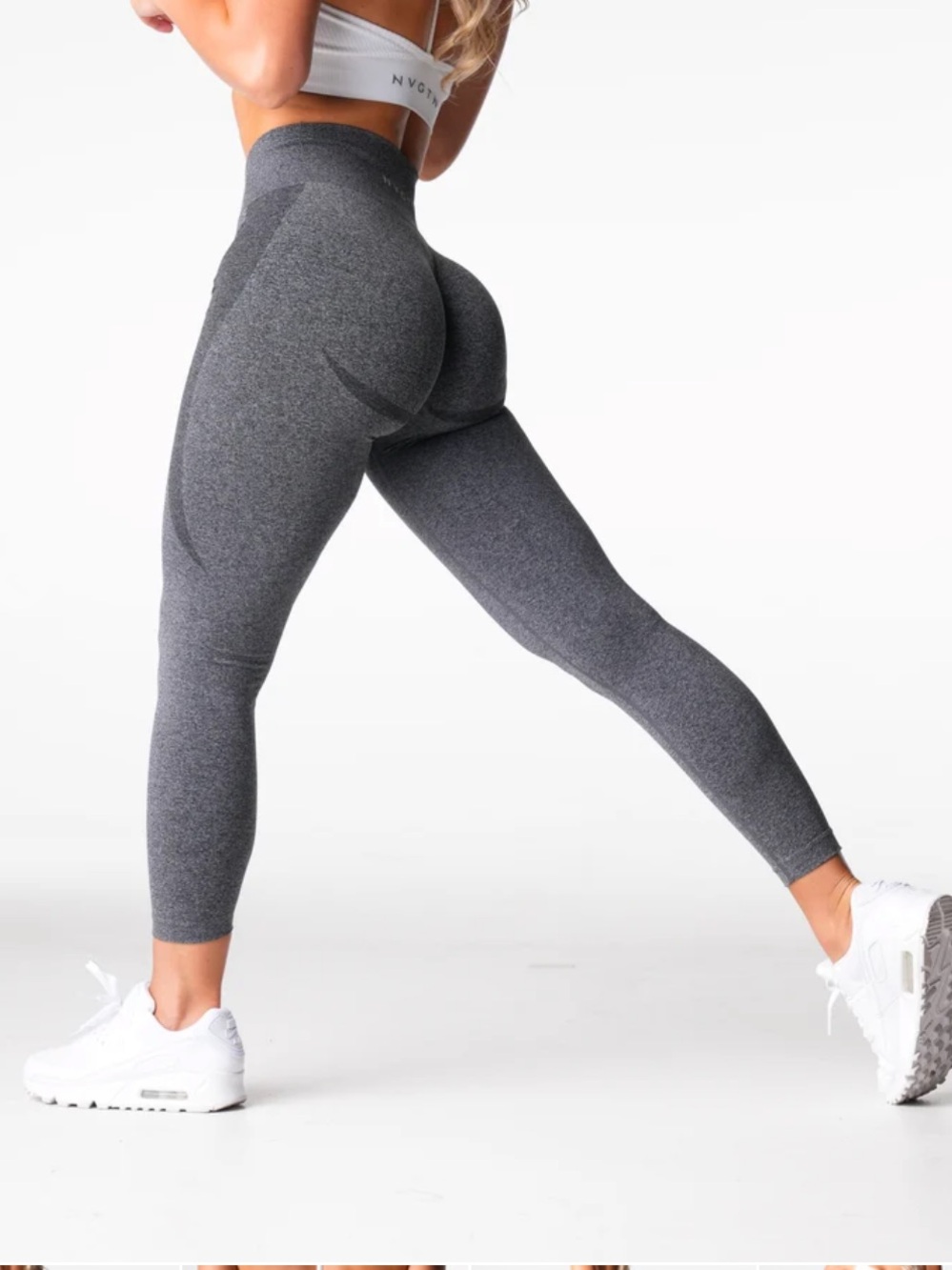 Women’s NVGTN Black Speckled Mid Rise Contour Seamless Leggings